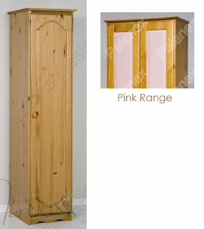 Verona Wardrobe 1 Door | Pink